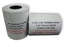 2 1/4 x 80 Thermal Paper (50