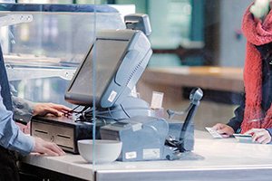 EFTPOS phone same line