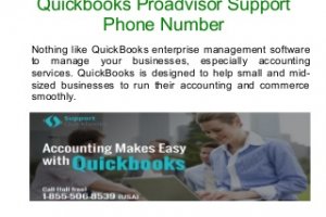 Quickbooks proadvisor support phone number