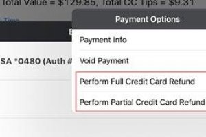 TouchBistro how to refund?