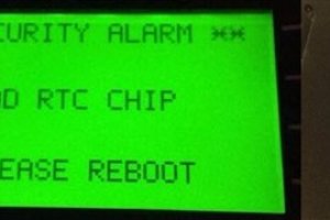 Verifone Omni 3730 Bad RTC chip reboot