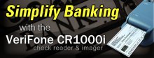 VeriFone CR1000i Check Reader & Imager